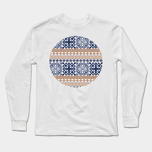 Moroccan Pattern (Decorative Border) Long Sleeve T-Shirt